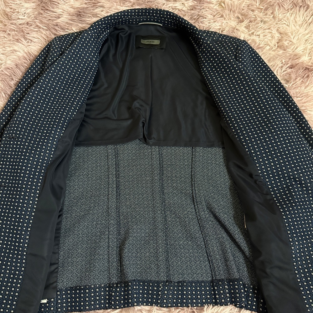 Women’s Riani Navy and White Blazer Size 16 Large - Picture 5 of 12